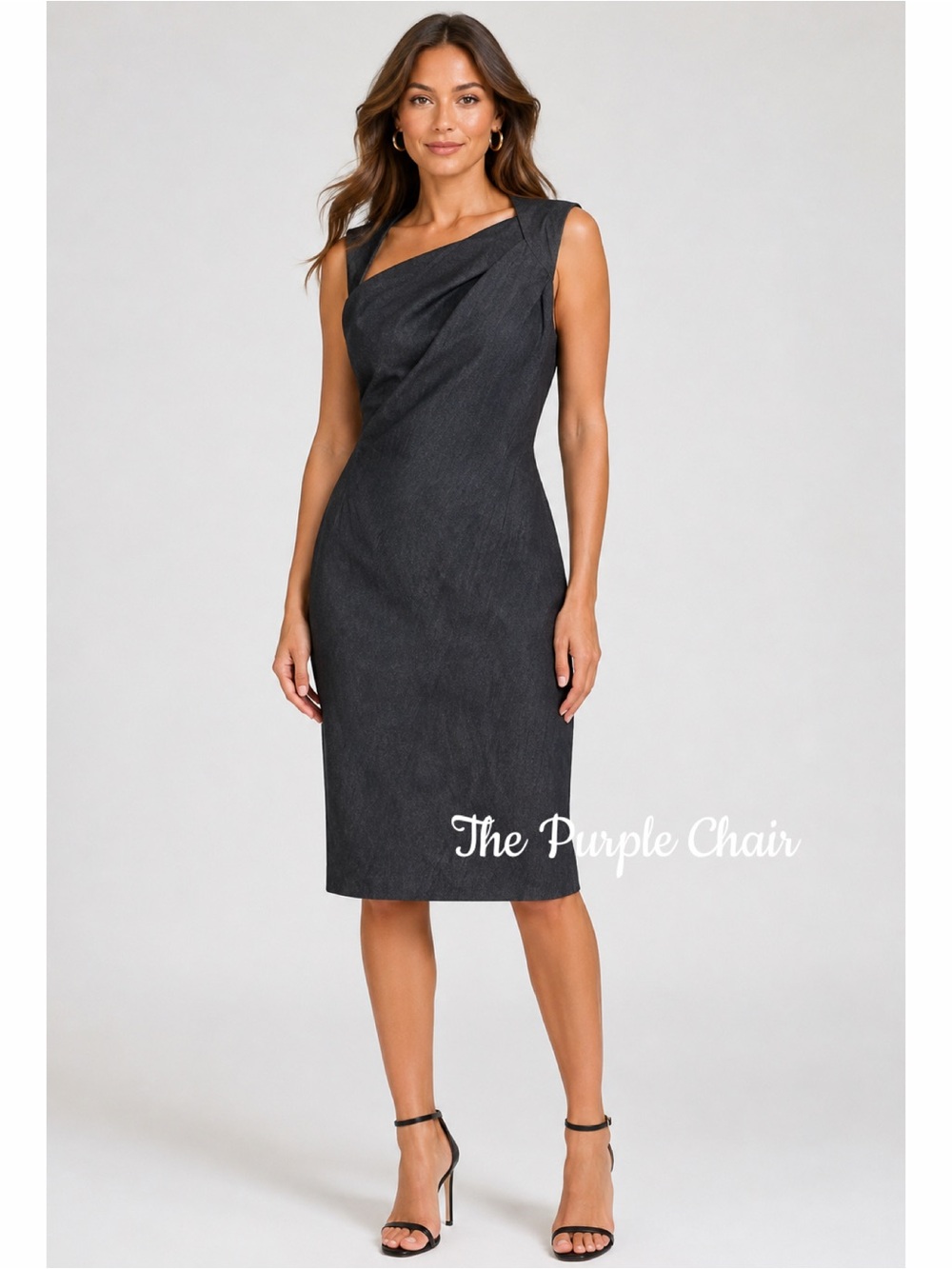 KAUFMANFRANCO Leather Shoulder True Hemp Dress 10/46